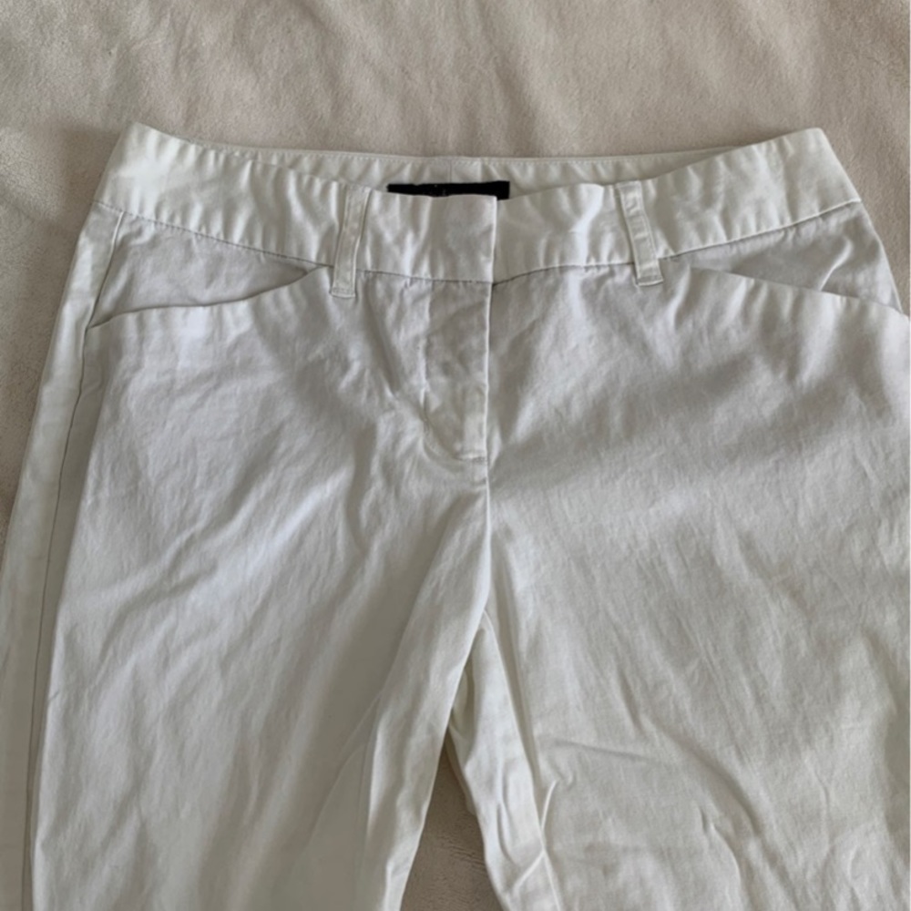 Daisy Fuentes White Crop Pants size 2P